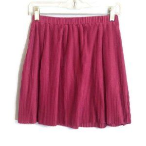 Graine Womens Pleated Mini Skirt Dusty Pink L